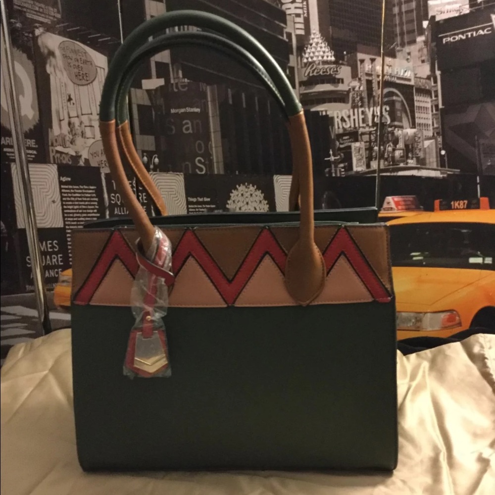 Olive green shoulder bag